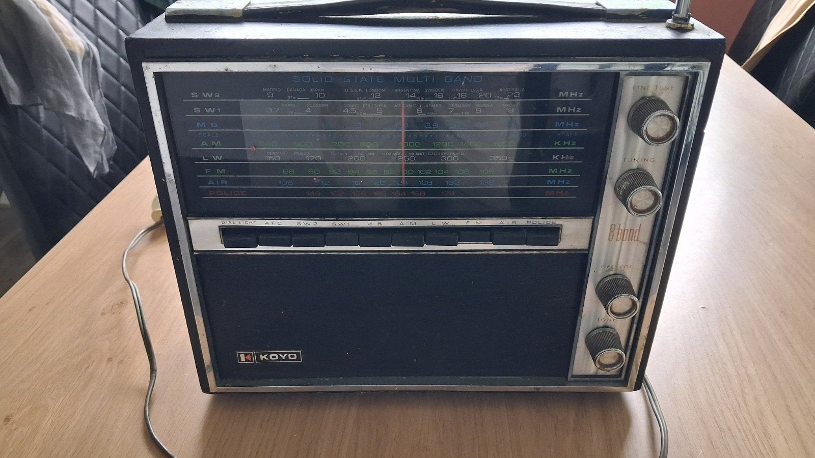 Koyo ktr 1661 8 bander, Ophalen of Verzenden, Gebruikt, Wereldontvanger