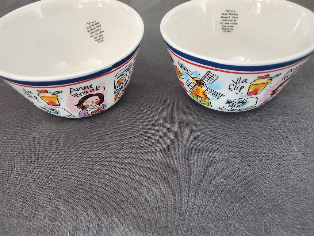 2x Anne Frank kom Blond Amsterdam Hollands Glorie - NIEUW, Huis en Inrichting, Keuken | Servies, Ophalen of Verzenden, Nieuw, Aardewerk
