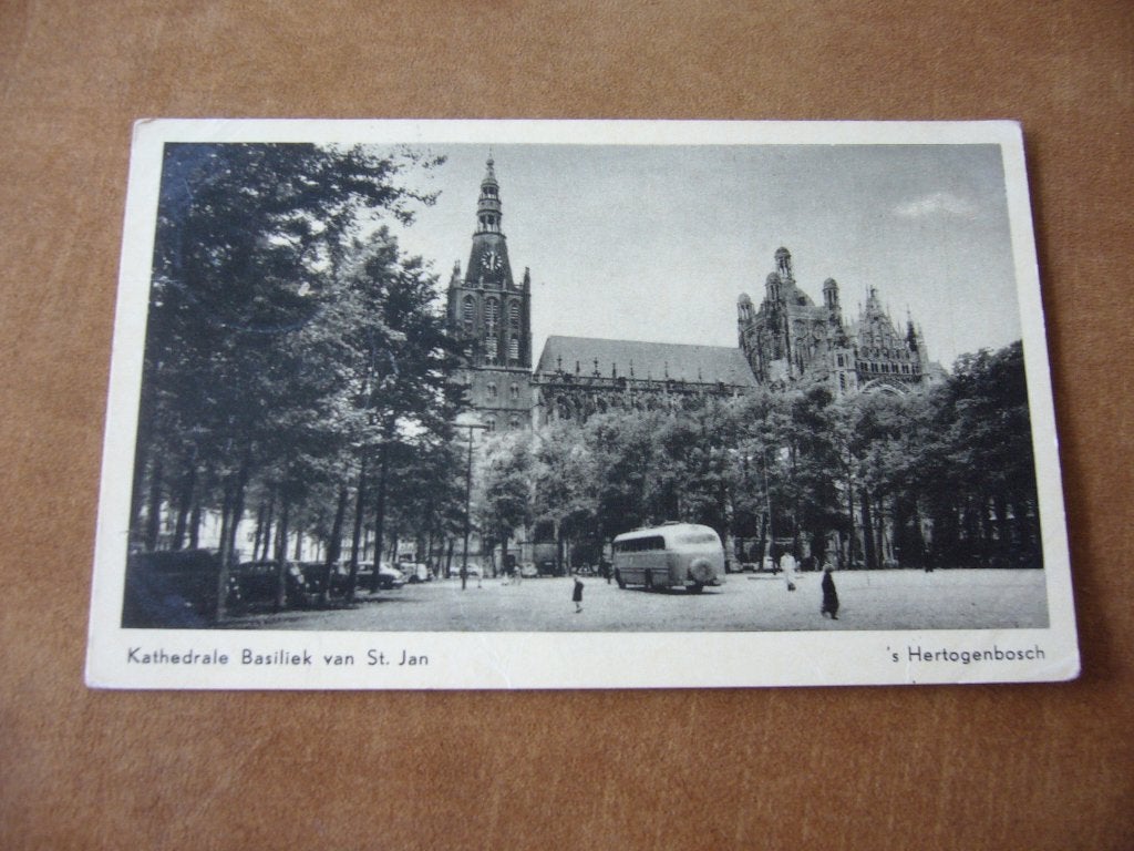 S, HERTOGENBOSCH  =  KATHEDRALE BASILIEK VAN ST. JAN, Ophalen of Verzenden, 1940 tot 1960, Gelopen, Noord-Brabant