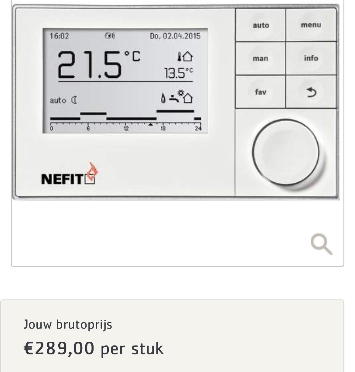 Nefit ModuLine 3000 Kamerthermostaat - Nieuw in doos, Ophalen of Verzenden, Slimme thermostaat, Nieuw