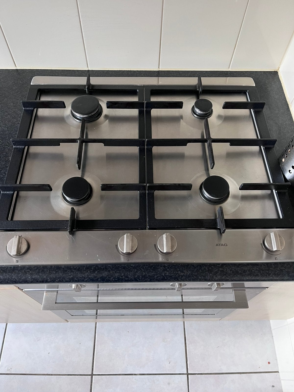 Te koop Atag inbouw gas kookplaat., Ophalen, 45 tot 50 cm, Gebruikt, 45 tot 60 cm