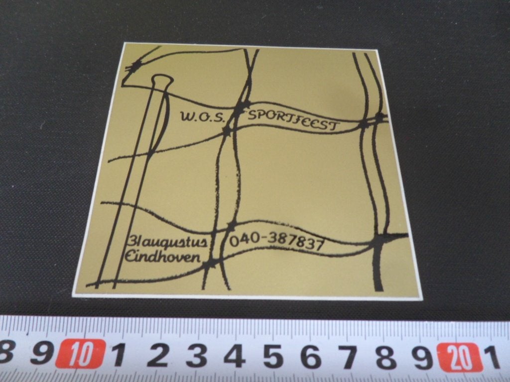 sticker ehv 31 augustus WOS W.O.S. sportfeest, Ophalen of Verzenden, Zo goed als nieuw