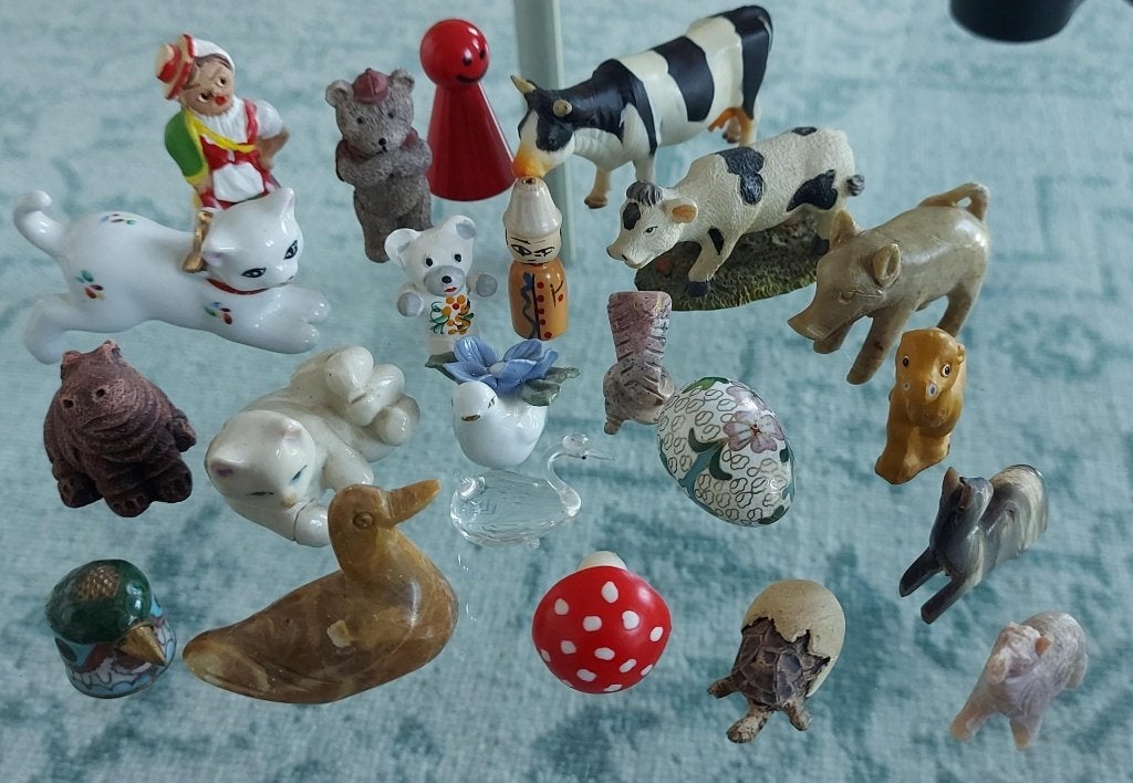 Letterbak figuurtjes dieren en overige 24 stuks, Ophalen, Zo goed als nieuw