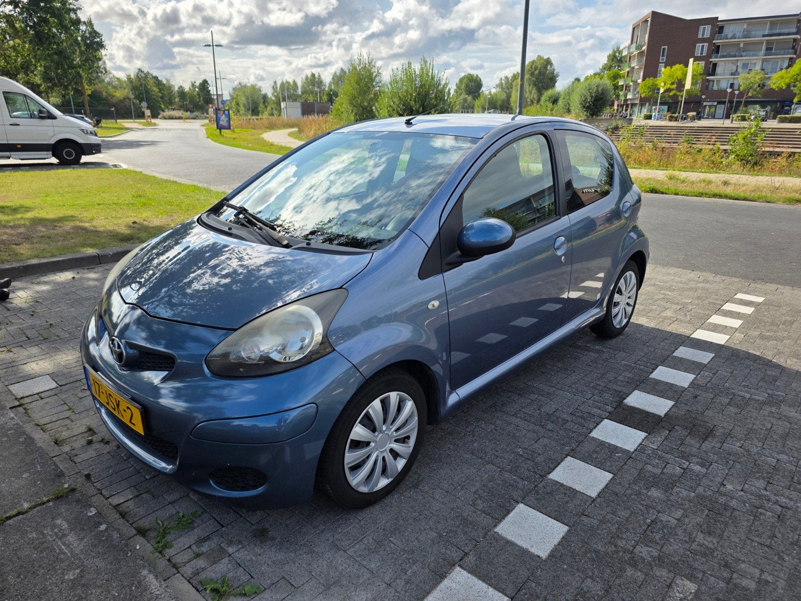 Toyota Aygo 1.0 12V Vvt-i 5DRS 2009, 218000 km, Blauw, Voorwielaandrijving, 68 pk, Origineel Nederlands, Handgeschakeld
