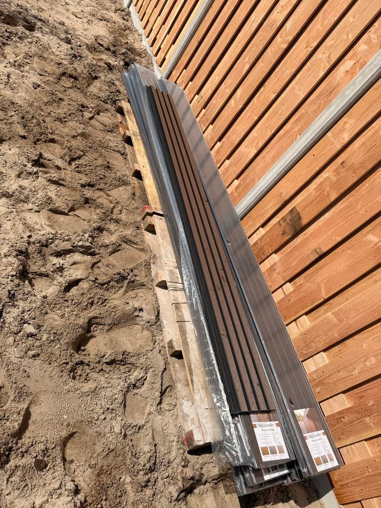 Composiet Rhombus Walnoot Zwart - 15 stuks (290 cm), Ophalen, Nieuw