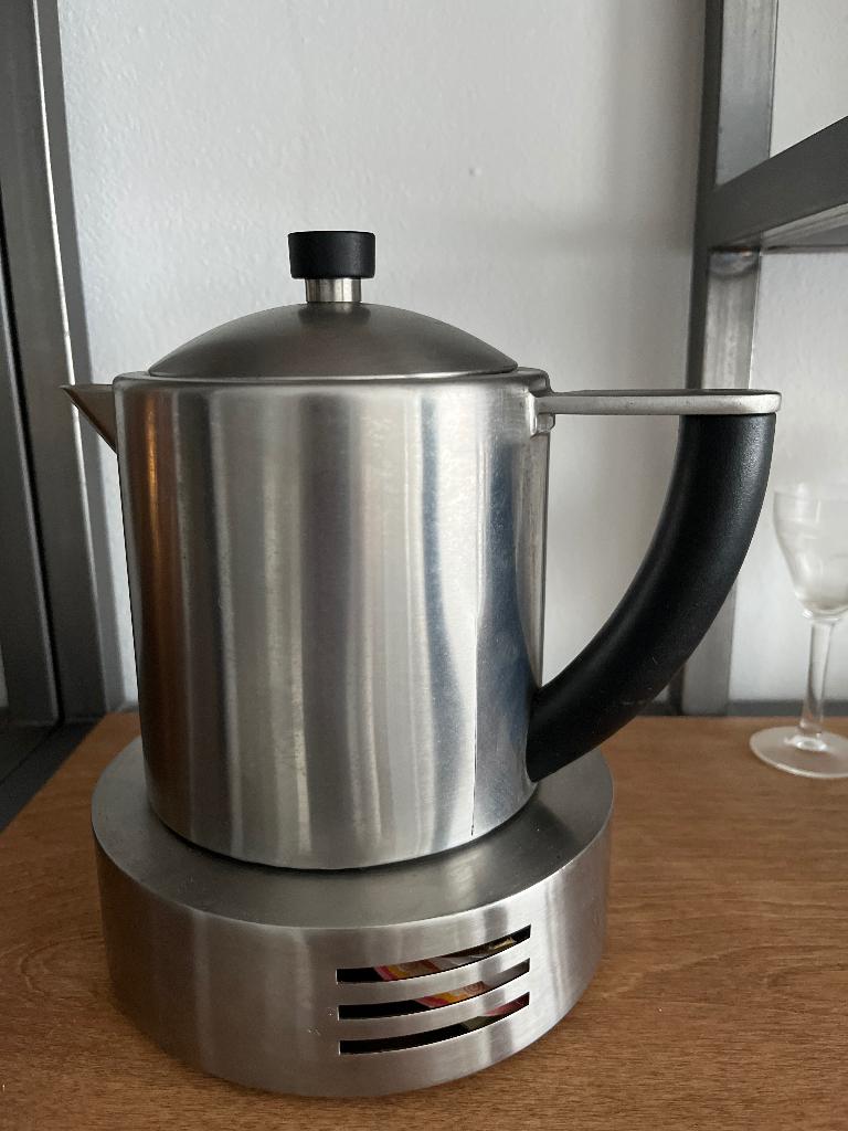 Zack theepot roestvrijstaal, Theepot/fluitketel, Zilver, Ophalen of Verzenden, Zo goed als nieuw
