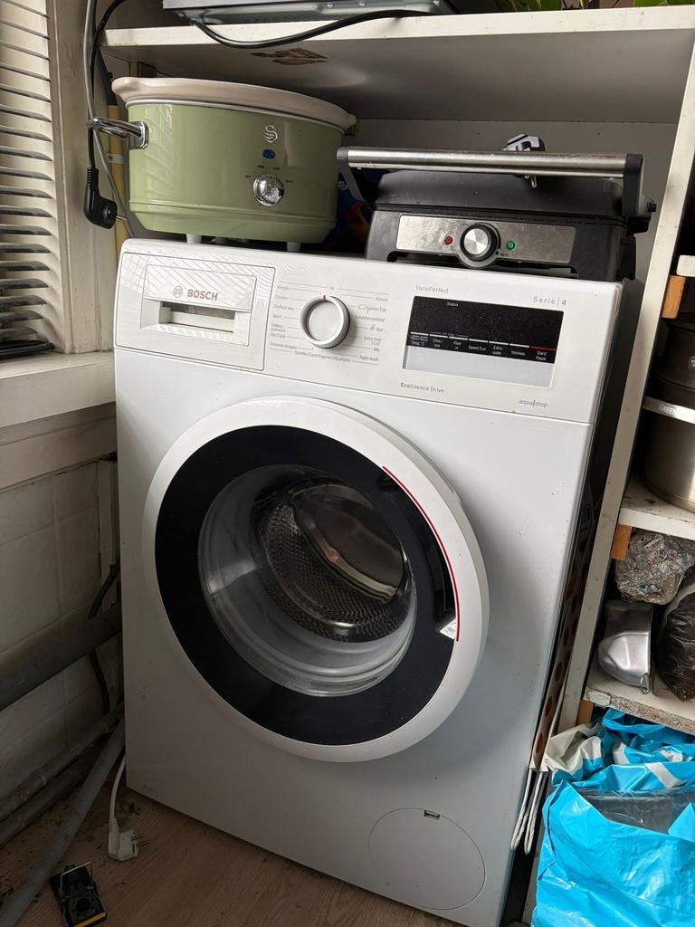 Bosch wasmachine serie 4 VarioPerfect EcoSilence Drive, Ophalen, Gebruikt, Minder dan 85 cm, Voorlader