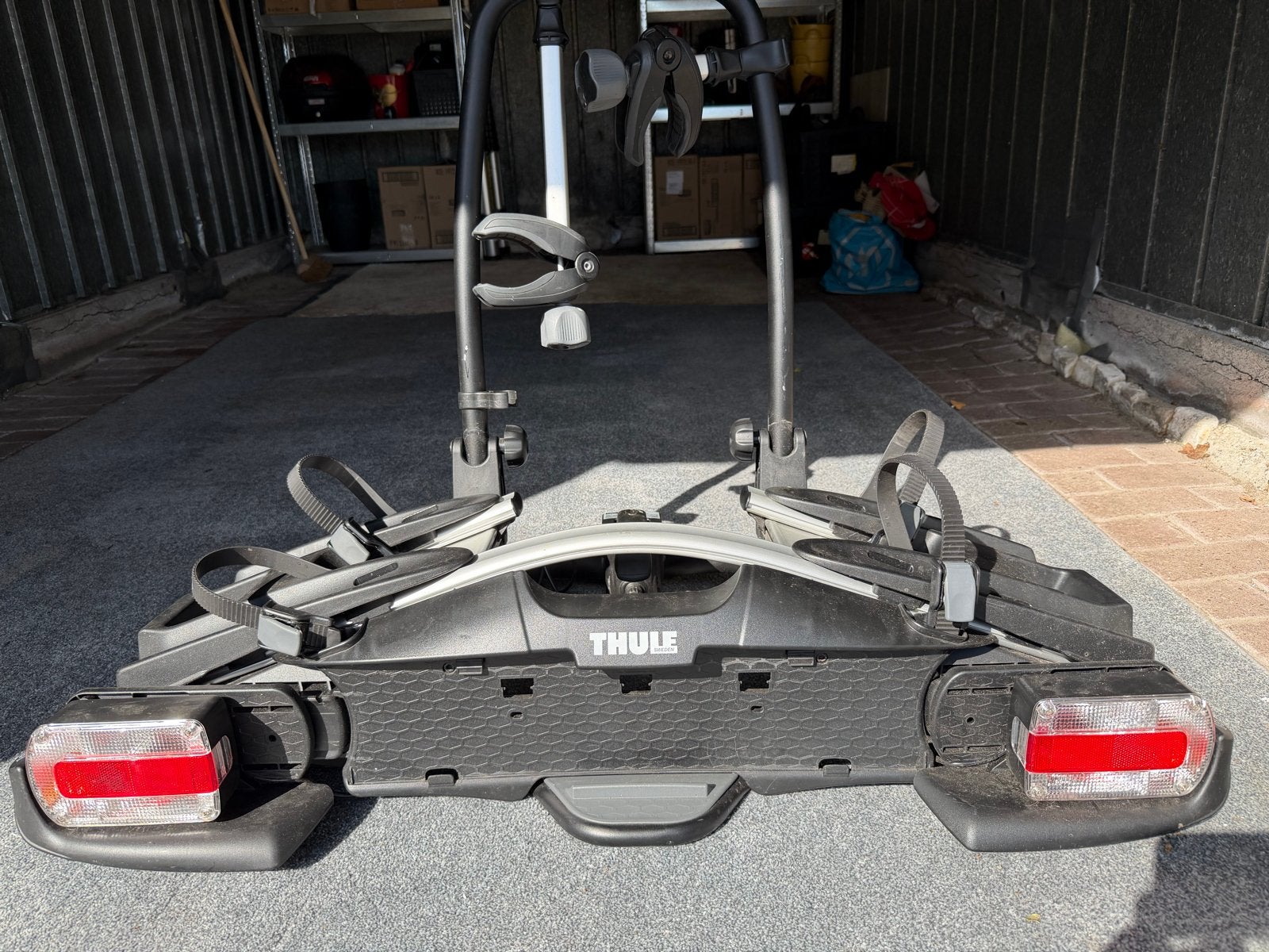 Thule VeloCompact 925 Fietsendrager voor 2 fietsen., Ophalen, Gebruikt, Brede banden, 2 fietsen