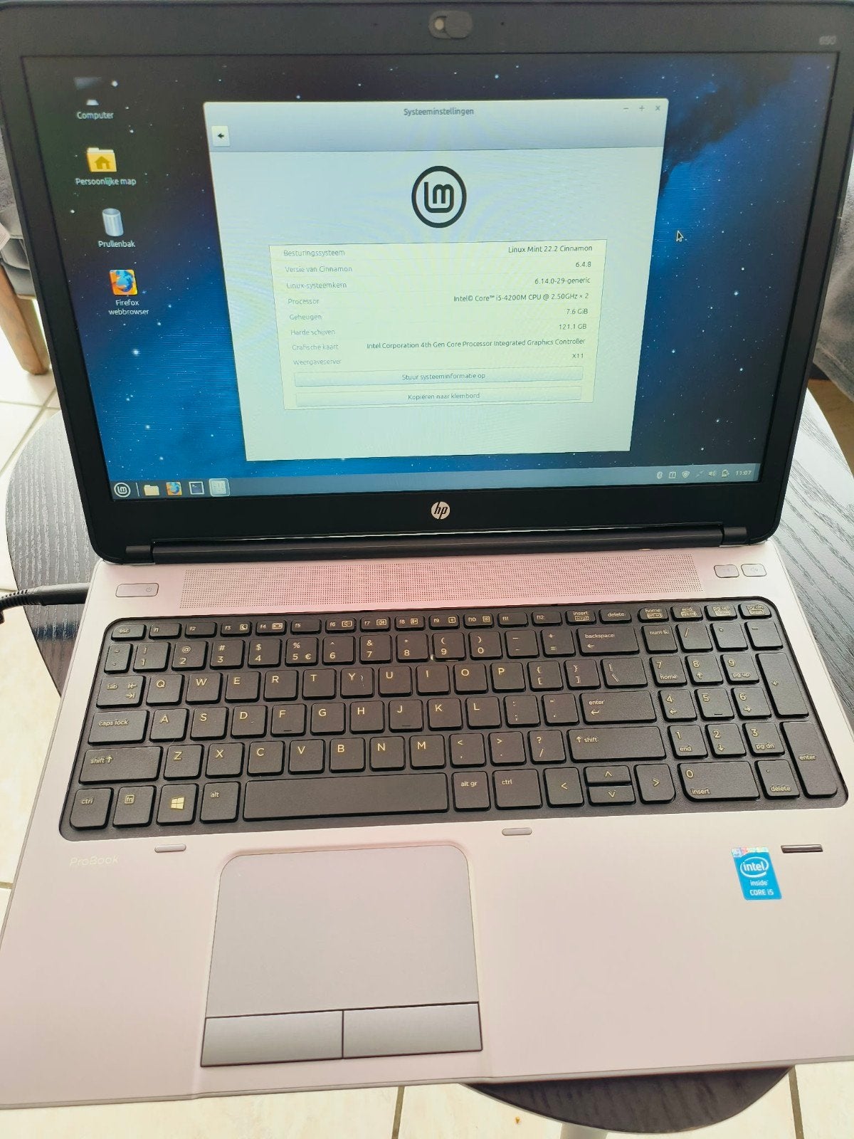 HP ProBook 650 G1 Laptop - Intel i5, 8GB RAM, 121GB SSD, Computers en Software, Gebruikt, 2 tot 3 Ghz, 8 GB, Ophalen of Verzenden