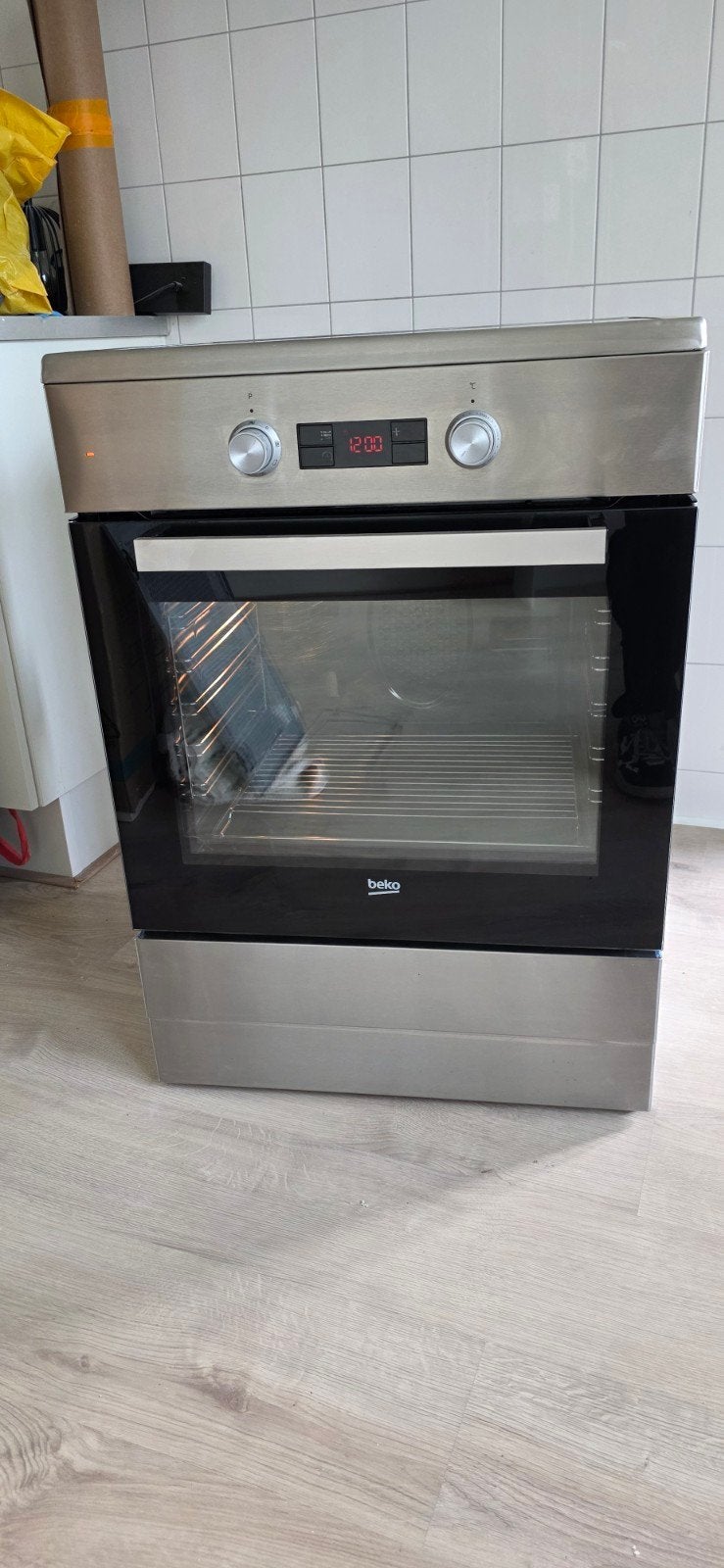 Beko Inductie Fornuis 60cm - RVS - Inclusief Perilex, Witgoed en Apparatuur, Fornuizen, Gebruikt, 60 cm of meer, Energieklasse A of zuiniger