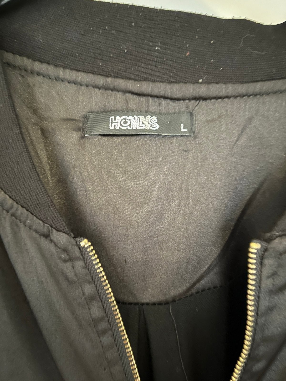 Zwarte bomberjack van Hailys  L, Kleding | Dames, Jassen | Zomer, Ophalen of Verzenden, Gedragen, Maat 42/44 (L), Zwart