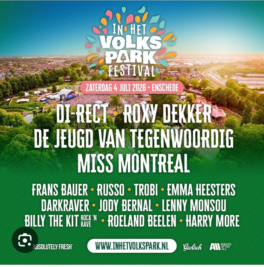 4x festivalticket in het volkspark, Tickets en Kaartjes, Drie personen of meer