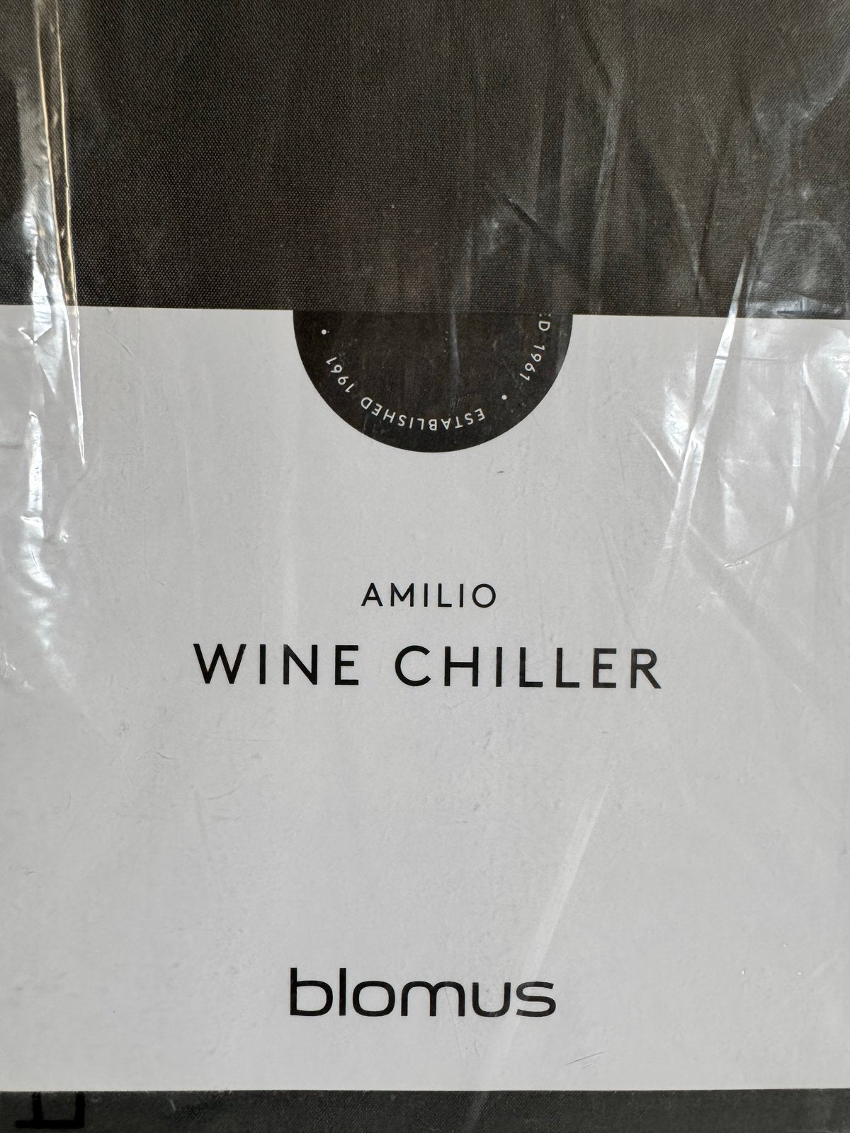 Blomus Amilio Wijnkoeler - Nieuw in verpakking, Flessenkoeler, Nieuw, Ophalen of Verzenden, Grijs