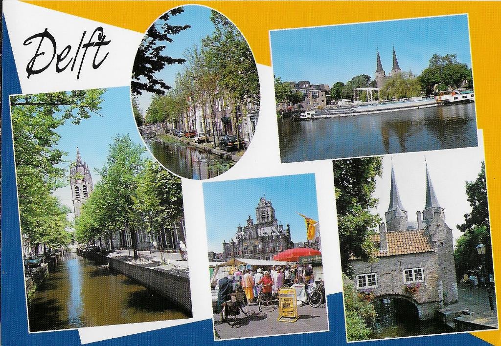 Delft Ongelopen Ansichtkaart ( 1155 ), Ophalen of Verzenden, 1980 tot heden, Ongelopen, Zuid-Holland