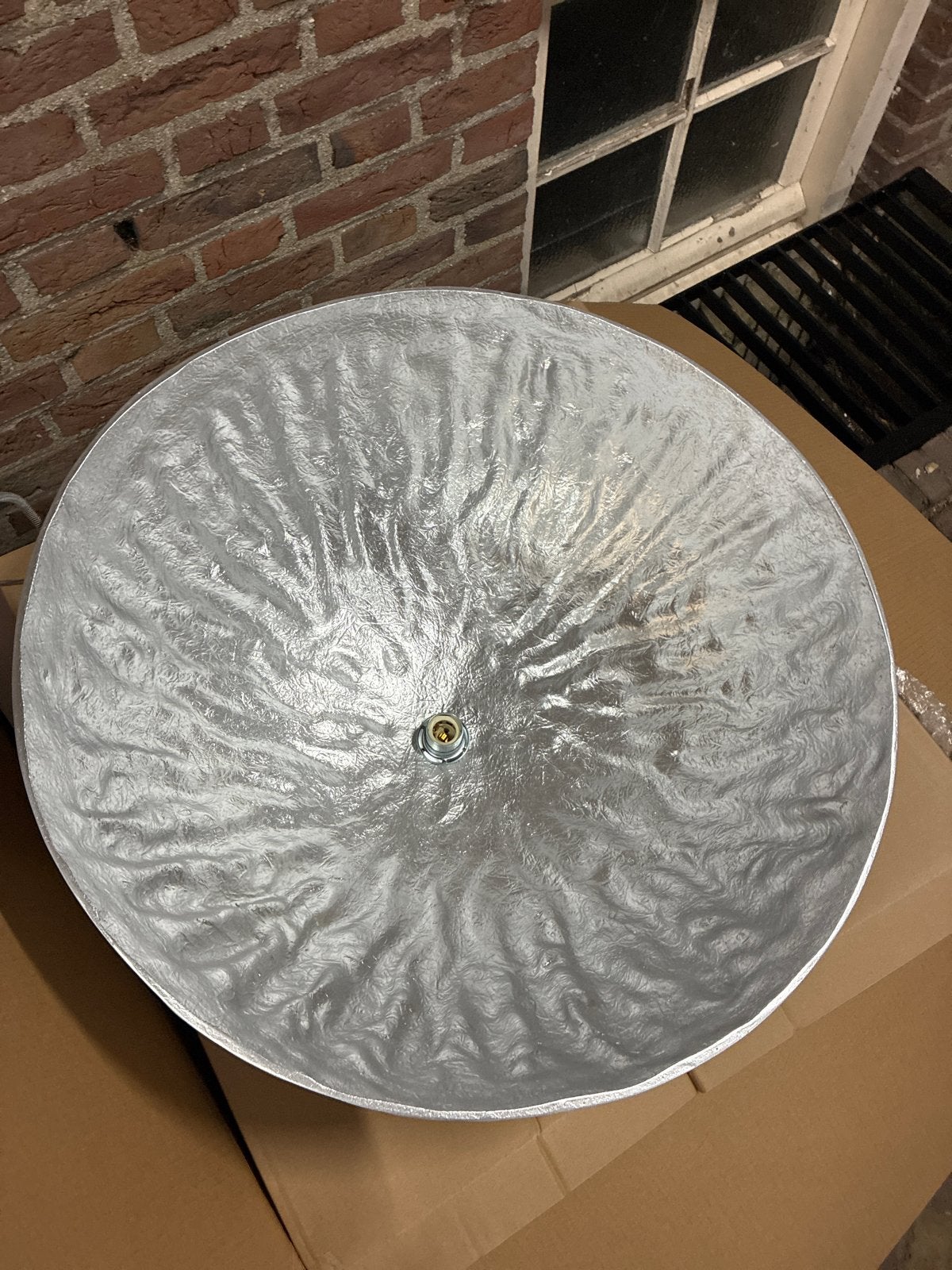 ETH Mezzo Tondo Hanglamp Wit/Zilver E27, Ophalen of Verzenden, Nieuw, Metaal, E27 (groot)