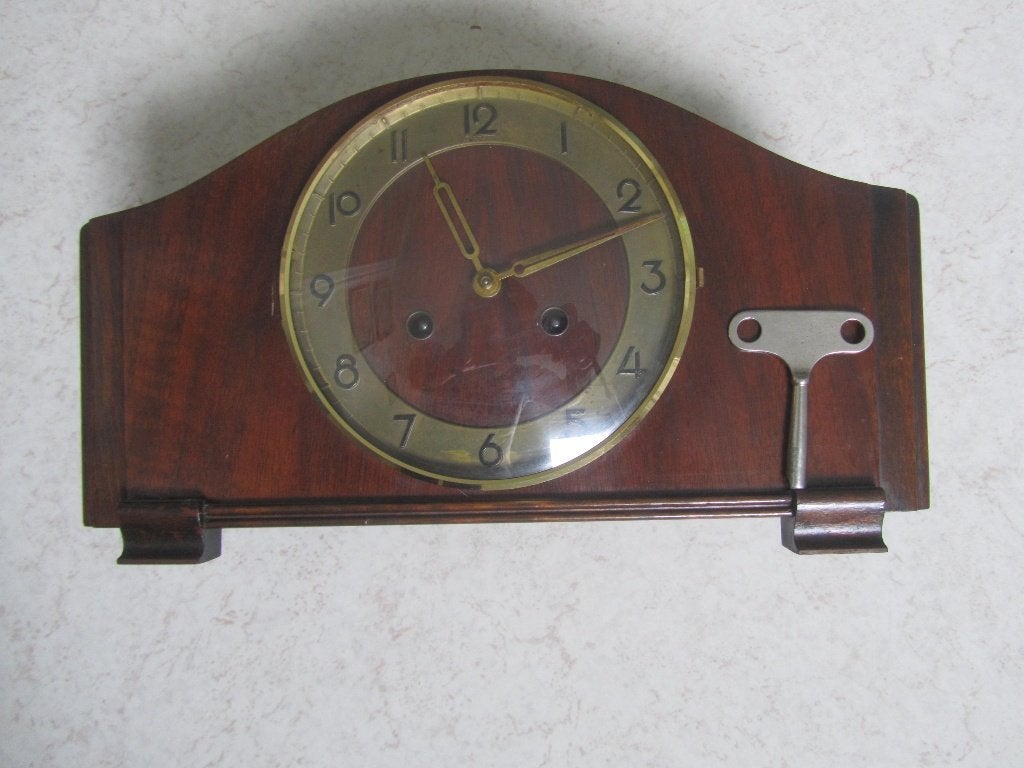 Oude Klok voor op de schoorsteenmantel, 37 br., Ophalen of Verzenden