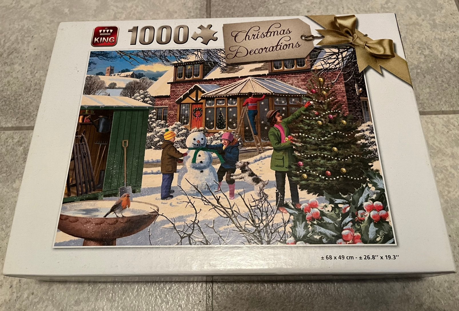 Kerst puzzels Falcon, King en Gibson, Ophalen of Verzenden, 500 t/m 1500 stukjes, Zo goed als nieuw