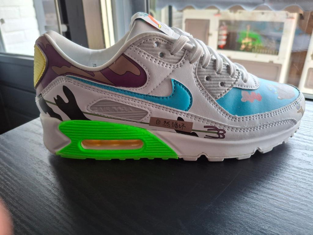 Nike Flyleather Air Max 90 QS Ruohan Wang, Kleding | Heren, Schoenen, Ophalen