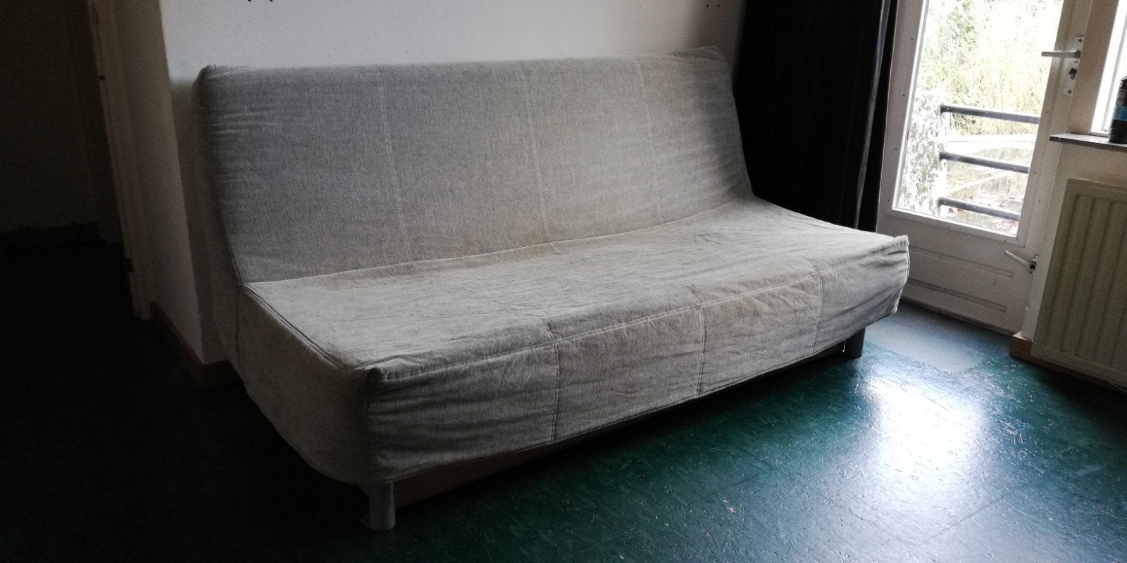 Hoes voor Beddinge bedbank, Ophalen, Gebruikt, Tweepersoons, 140 cm
