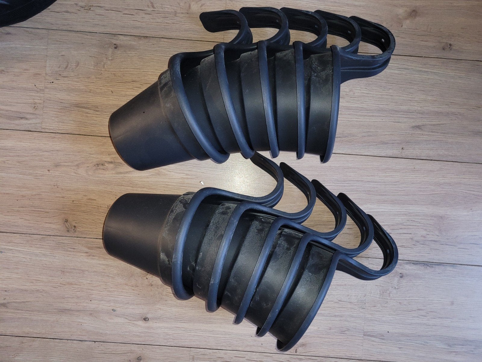 10x bloempot voor schutting, hek, Tuin en Terras, Ophalen, Kunststof, Rond, Nieuw