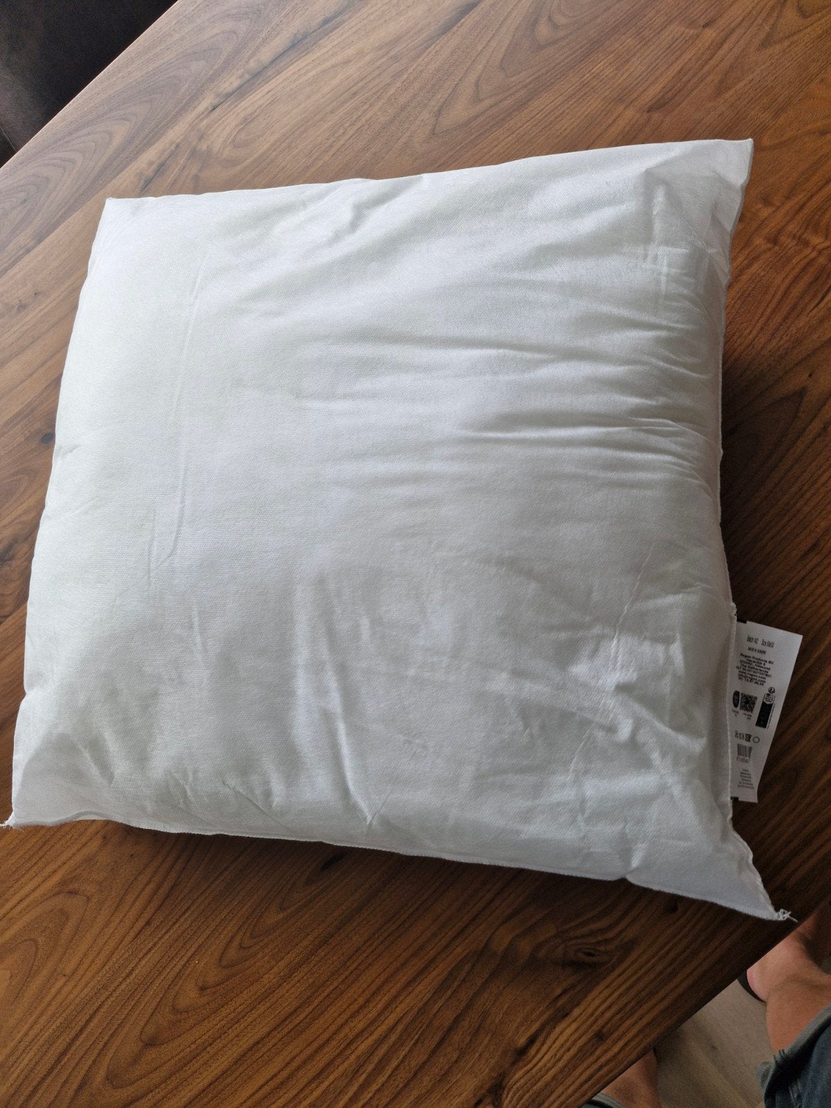 10 Nieuw wit binnenkussen 50x50 cm, Rogan Products, Ophalen of Verzenden, Nieuw, Wit, Vierkant