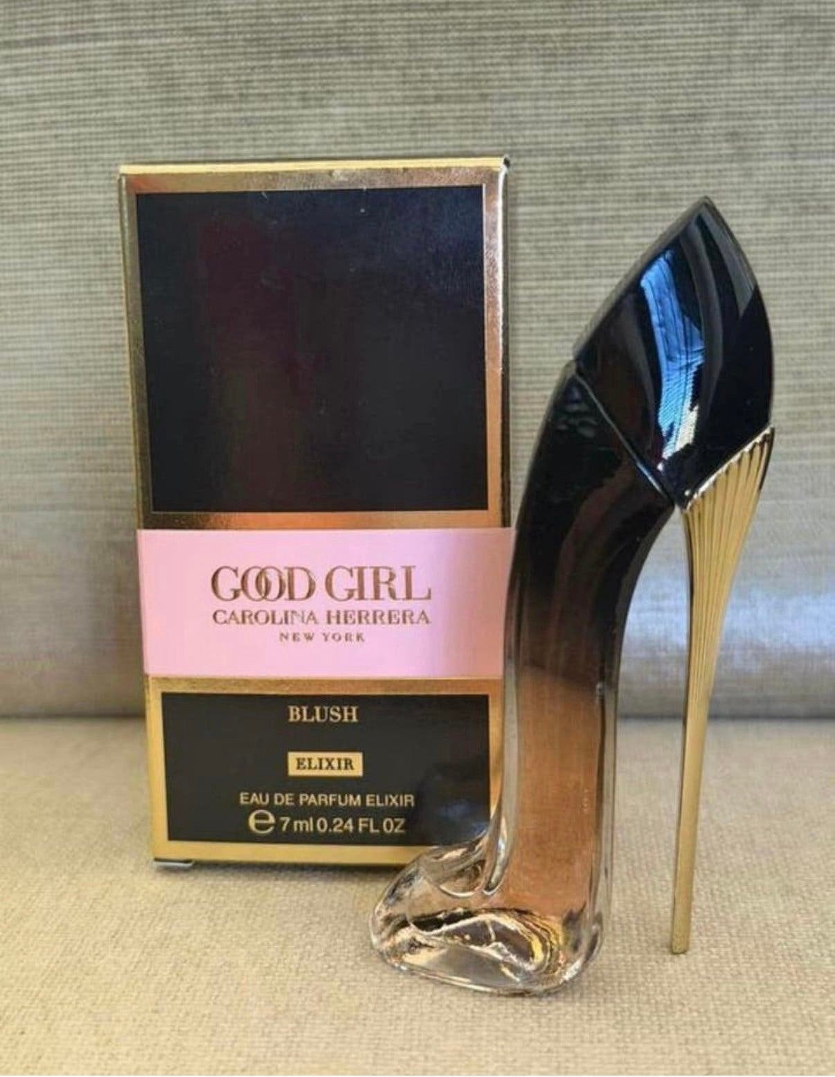 Miniatuur Good Girl Blush 7 ml edp elixer Carolina Herrera, Verzenden, Nieuw, Miniatuur, Gevuld
