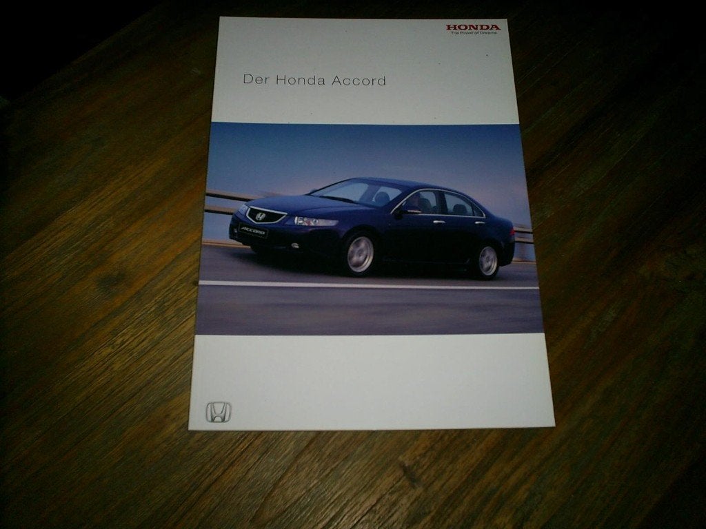 Der Honda Accord + Prijslijst 2004, Verzenden, Zo goed als nieuw, Honda