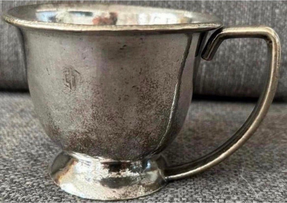 Zeldzame Antieke Hollandia Plate Beker - 1e helft 20e eeuw, Antiek en Kunst, Ophalen of Verzenden, Zilver