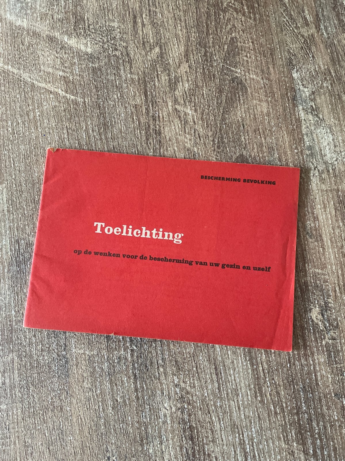 Toelichting Bescherming Bevolking - Koude Oorlog, Boeken, Ophalen of Verzenden, 1945 tot heden, Gelezen, Overige onderwerpen