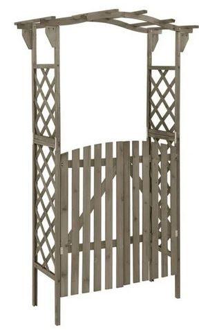 Prieel rozenboog tuinpoort hout 120x60x205 cm GRATIS BEZORGD, Tuin en Terras, Met poort, Verzenden, Overige typen, Nieuw
