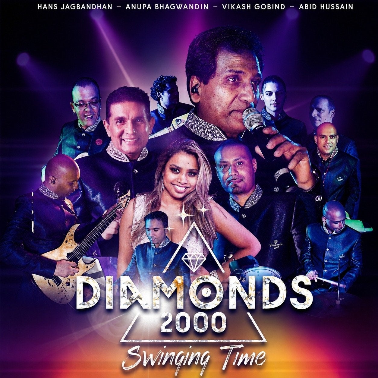 Muziekformatie Diamonds 2000 - Swinging Time CD - Local, Pop, Ophalen of Verzenden, Zo goed als nieuw, Inclusief boekje