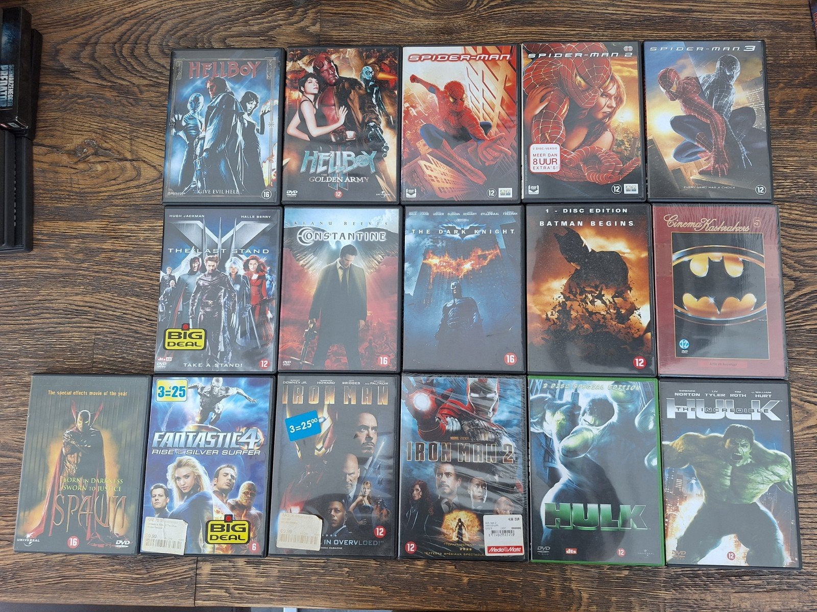 Groot pakket superhelden films, Avontuur en Actie, 1 speler, Ophalen of Verzenden, Zo goed als nieuw