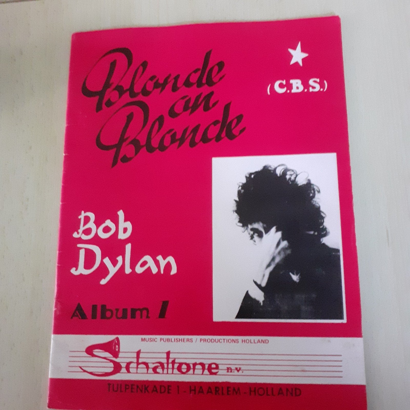 Bob Dylan - Blonde on Blonde Album 1 Songbook (1966), Ophalen, Gebruikt, Artiest of Componist