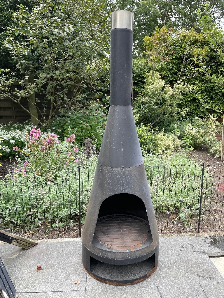 vuurhaard met pijp, Tuin en Terras, Vuurkorven, Ophalen, Gebruikt, Vuurkorf