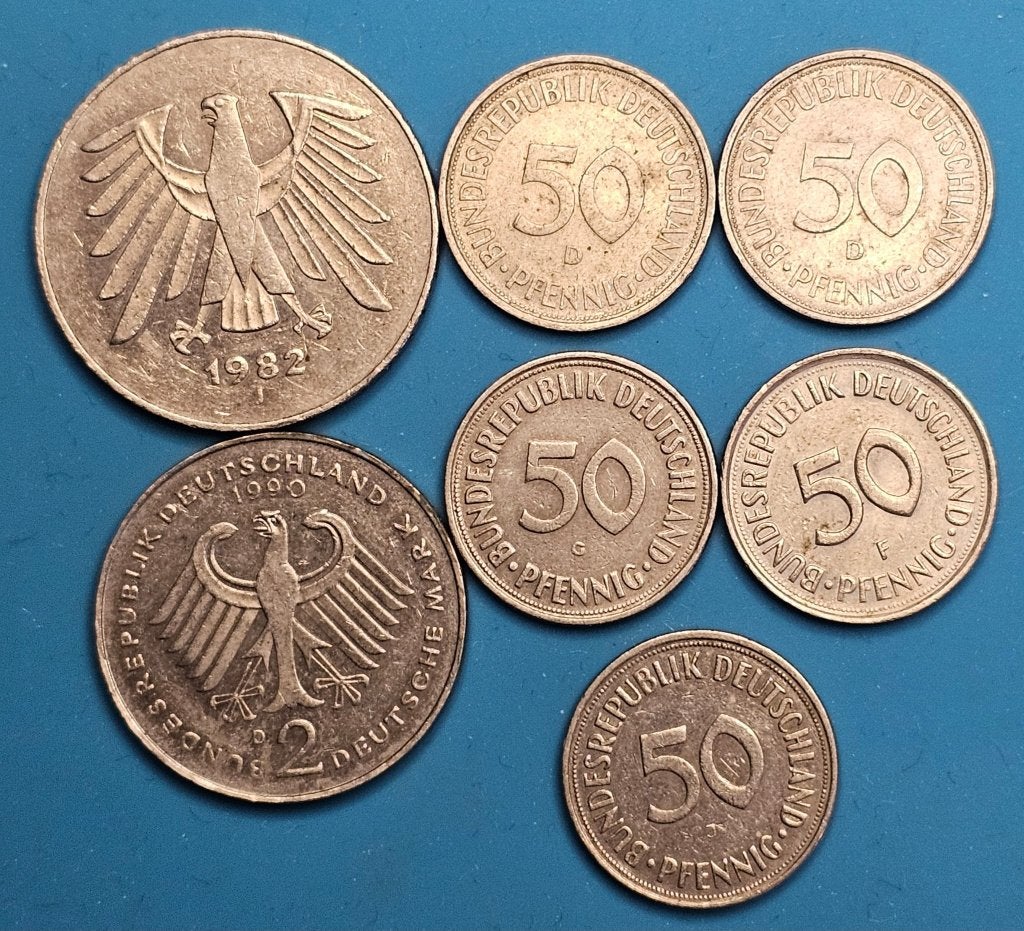 Duitse Mark & Pfennig munten, Ophalen of Verzenden, Duitsland, Setje