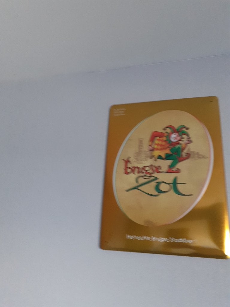 Reclamebord Brugse Zot, Verzamelen, Ophalen of Verzenden, Zo goed als nieuw, Reclamebord