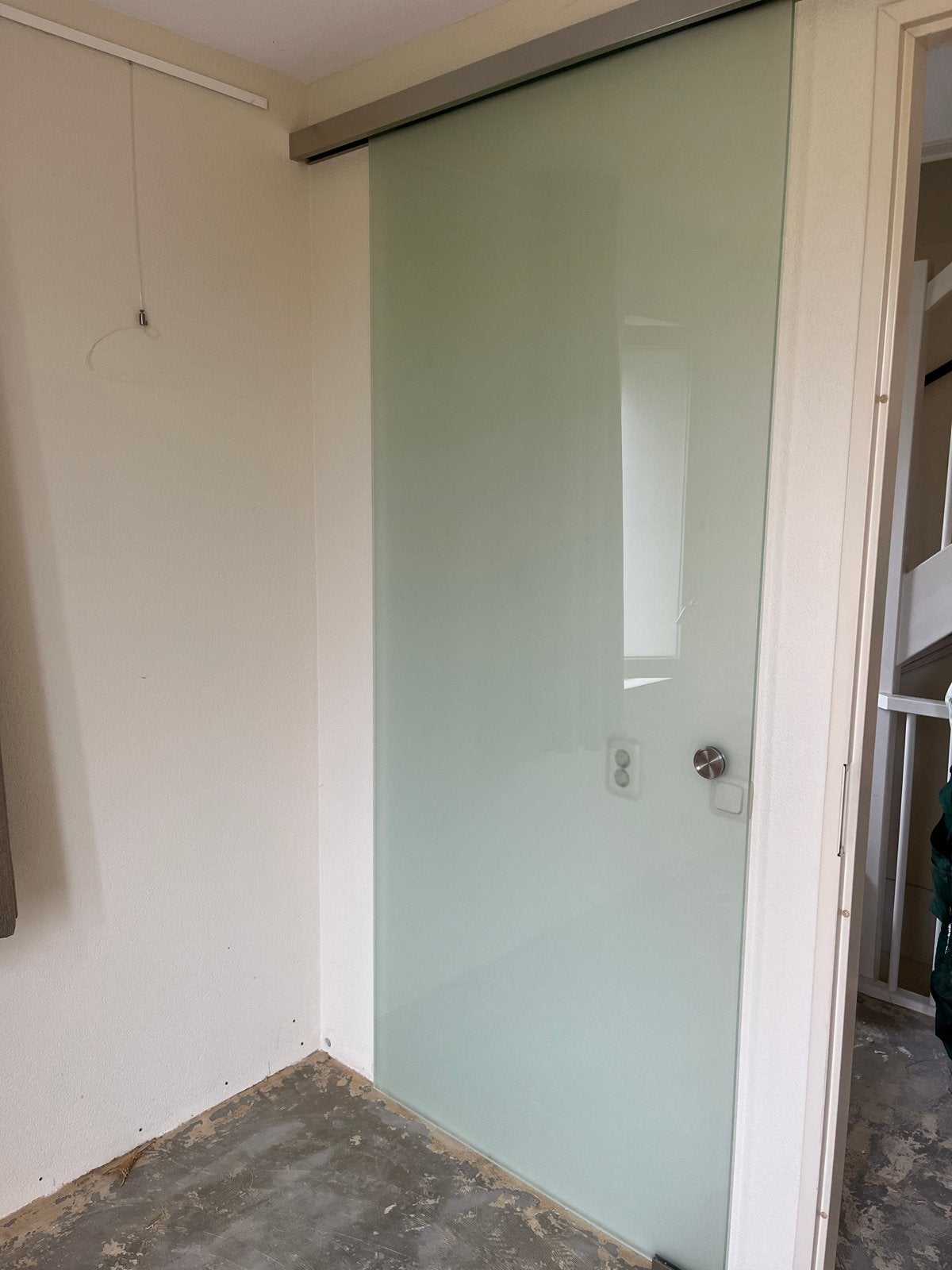 Glazen Schuifdeur met Softclose Systeem, Doe-het-zelf en Verbouw, Deuren en Horren, Ophalen, Gebruikt, 80 tot 100 cm, Binnendeur