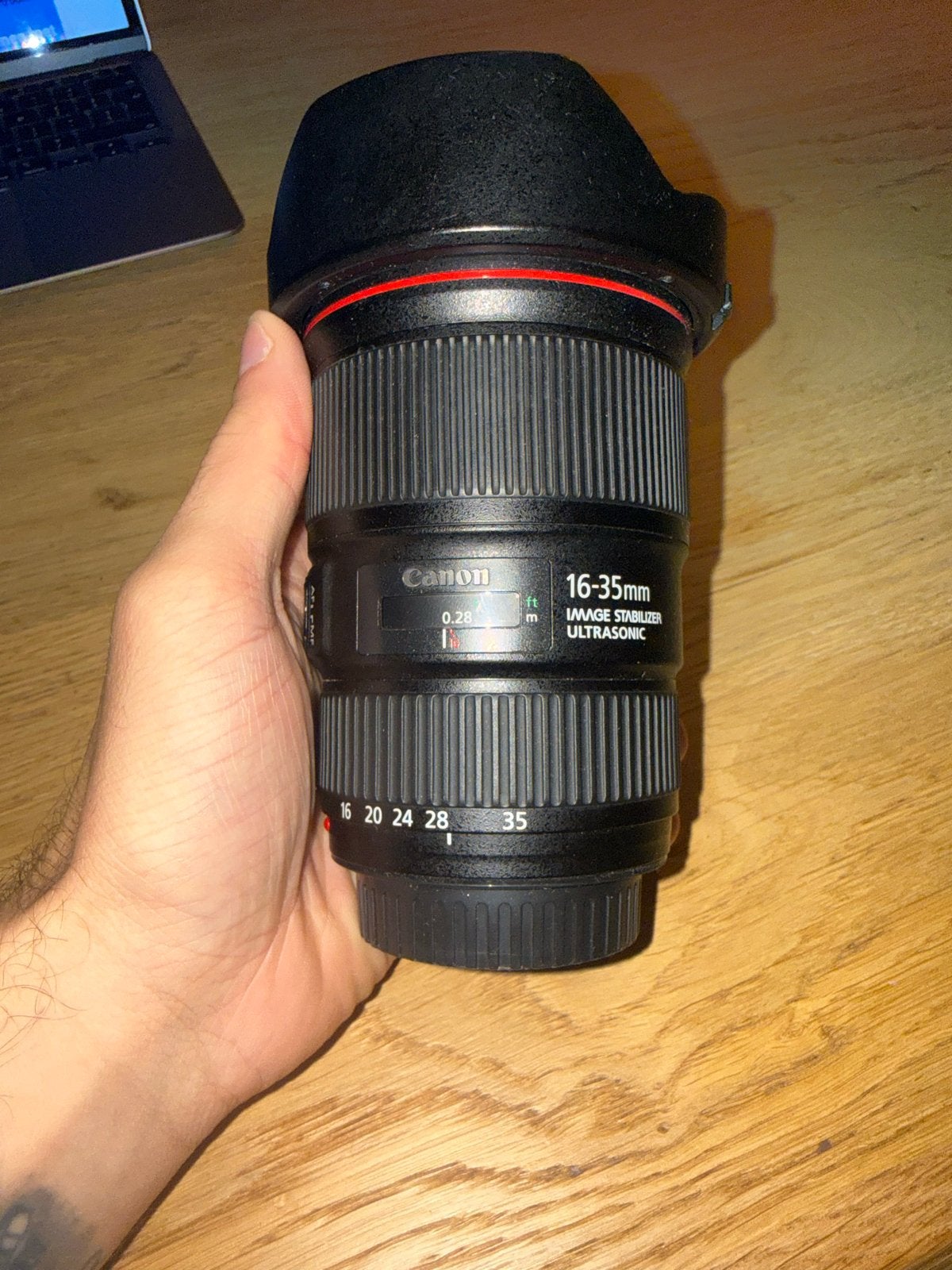 Canon EF 16-35mm f/4L IS USM Groothoeklens, Audio, Tv en Foto, Ophalen, Canon, Autofocus, Groothoeklens