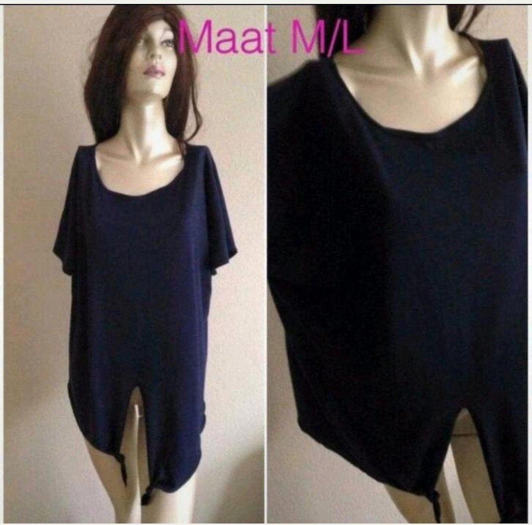blauw shirt, Maat 38/40 (M), Blauw, Ophalen of Verzenden, Zo goed als nieuw