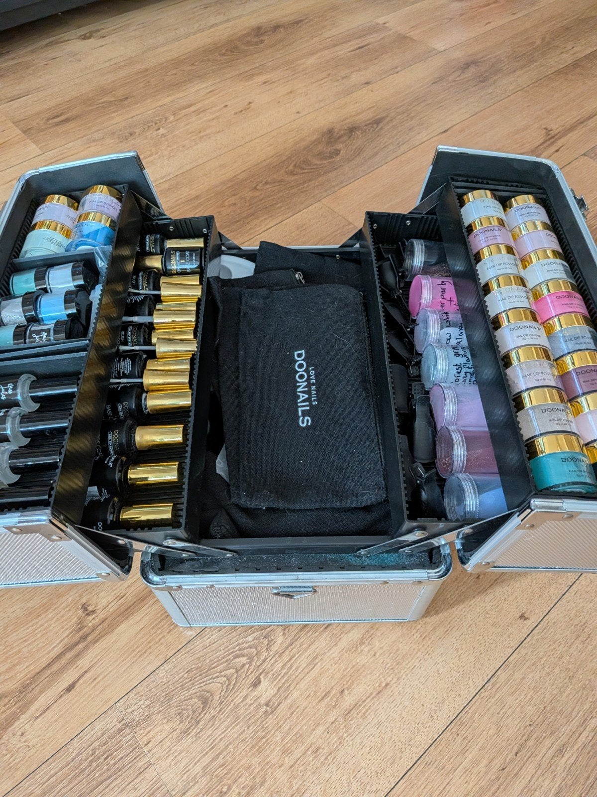 Doonails dipping powder set met koffer, Ophalen of Verzenden, Gebruikt