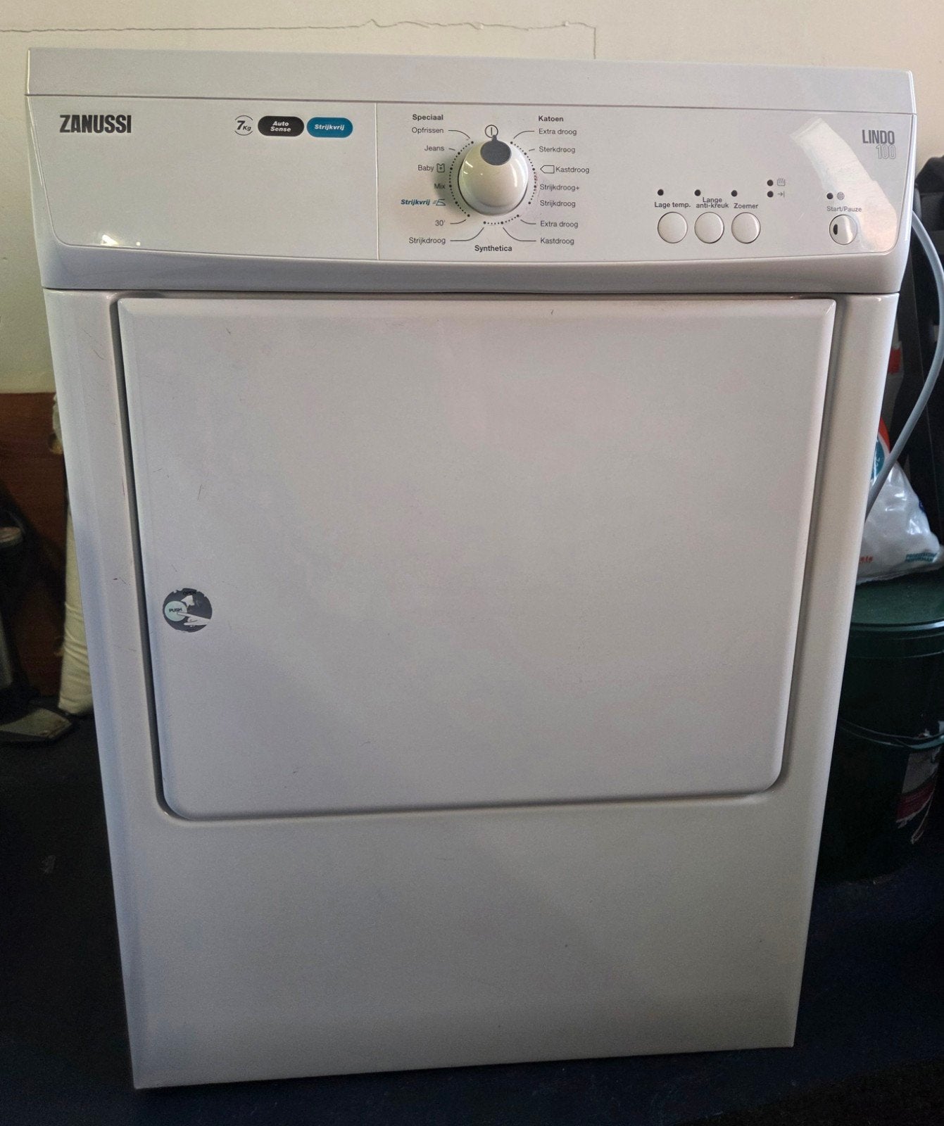 Zanussi Lindo 300 Wasdroger 7kg - Goede Staat, Witgoed en Apparatuur, Ophalen, 6 tot 8 kg, Gebruikt, Luchtafvoer