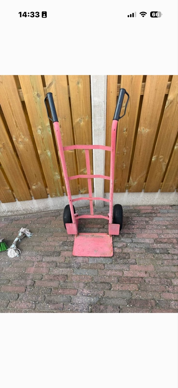 Steekwagen 36x23x120 cm, Ophalen of Verzenden, Gebruikt