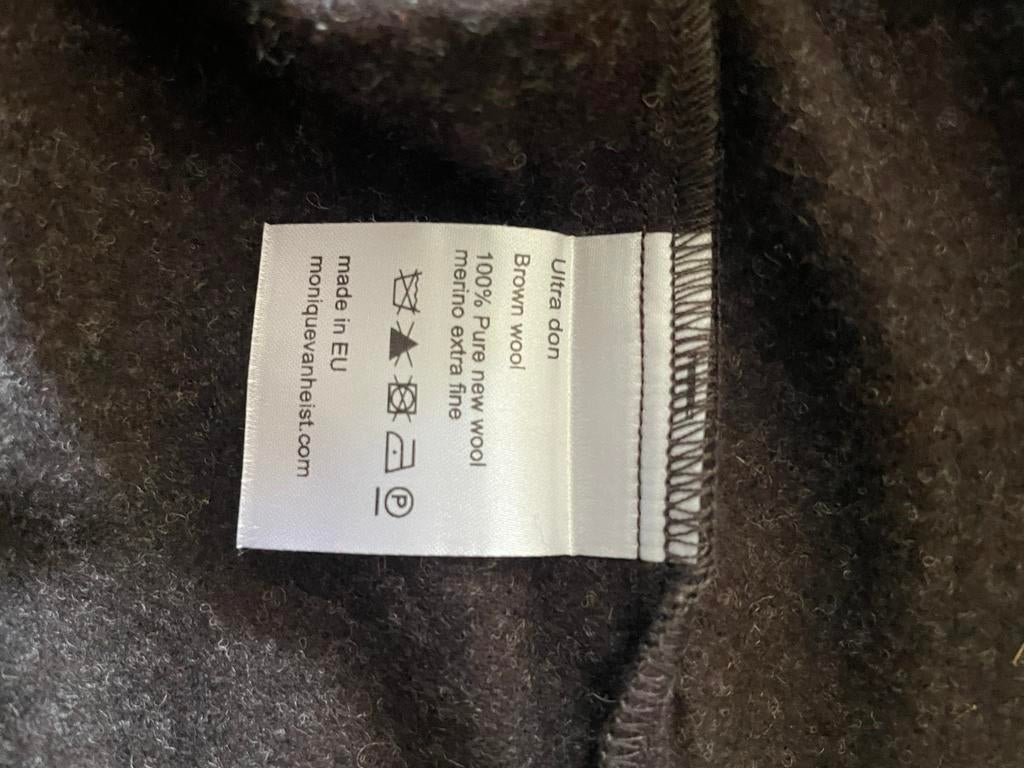 Monique van Heist, jacket ultra don brown wool M, Kleding | Dames, Ophalen of Verzenden, Zo goed als nieuw, Bruin