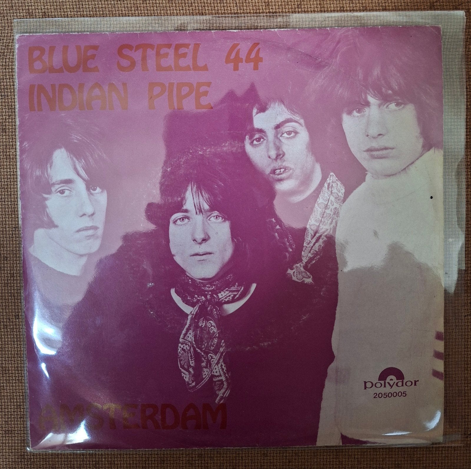 Amsterdam - Blue steel 44 - Single is TOP, Ophalen of Verzenden, Gebruikt, 7 inch, Pop