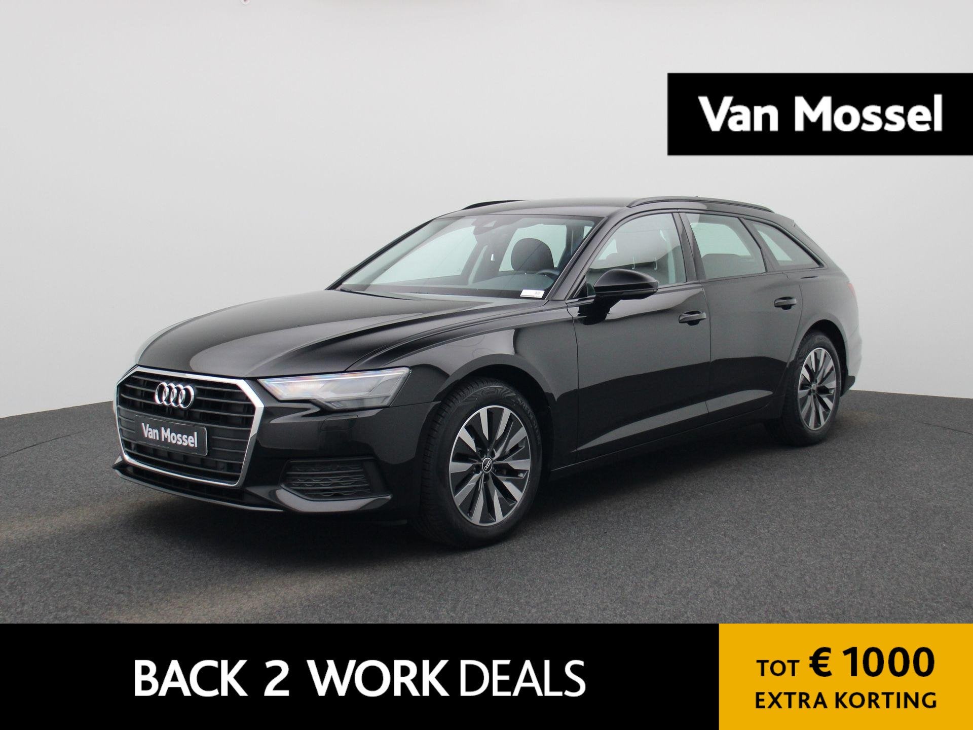 Audi A6 Avant 35 TDI Business edition AUTOMAAT | LEDER | NAV, Auto's, 12 maanden, Stof, Gebruikt, Euro 6