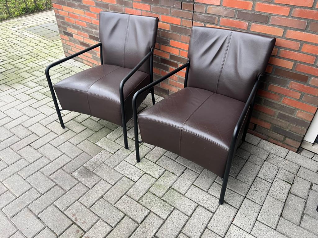 Bert plantagie fauteuils class 2 x, Huis en Inrichting, Ophalen, Zo goed als nieuw, 50 tot 75 cm, Leer