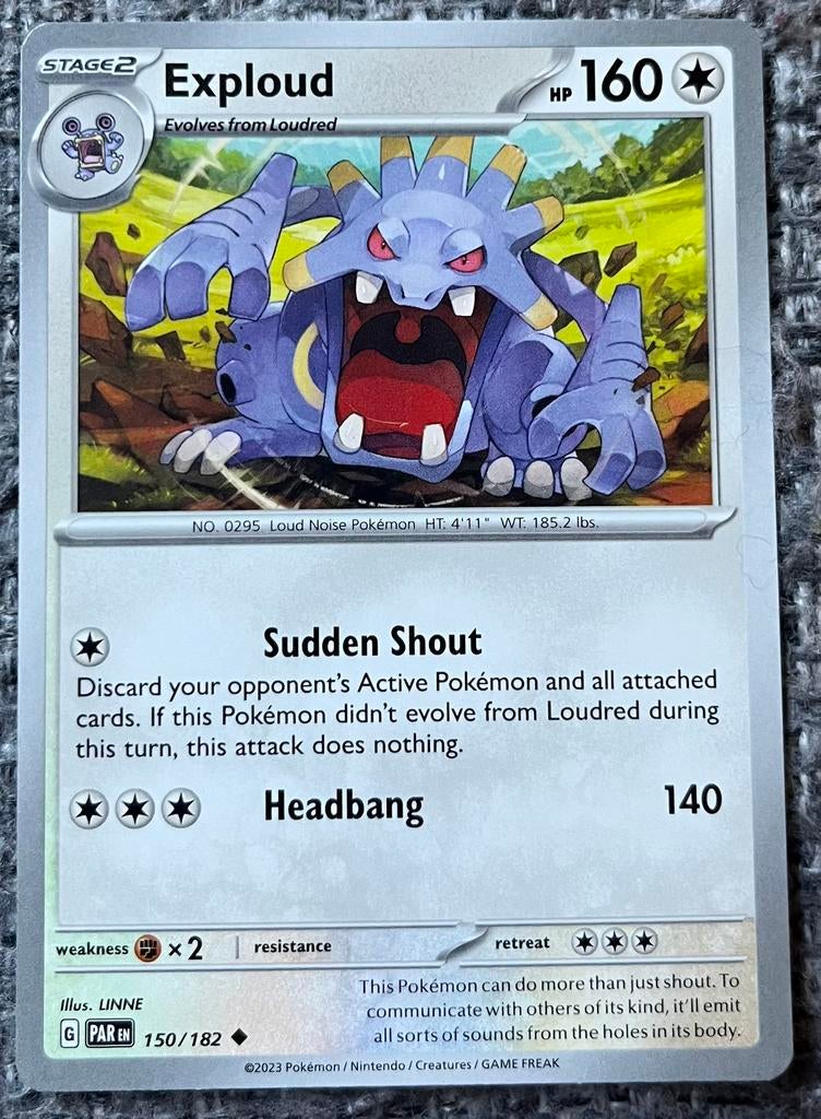 Pokémonkaart van Exploud (295) • Paradox Rift (150/182), Verzenden, Nieuw, Losse kaart