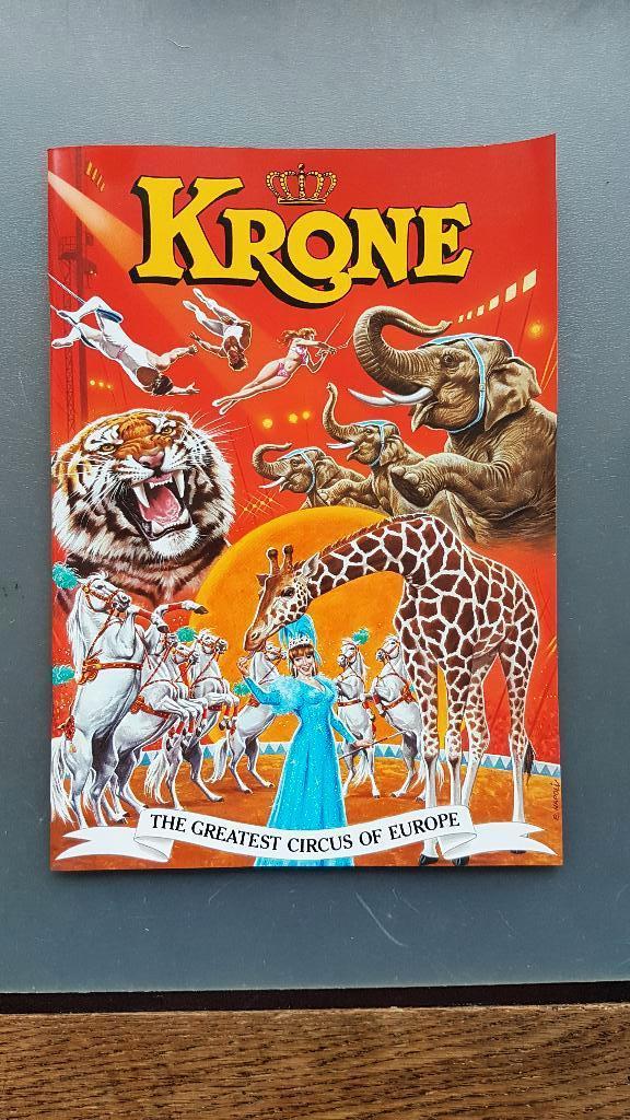 Circus/programmaboek circus Krone  tournee 1995 Nederland., Verzamelen, Ophalen of Verzenden, Zo goed als nieuw