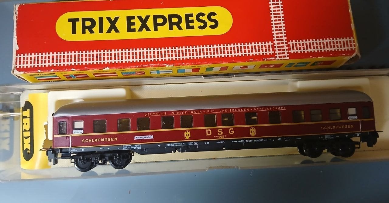 Trix Express DSG personenwagon vintage origineel, Overige merken, Gebruikt, Gelijkstroom, Wagon