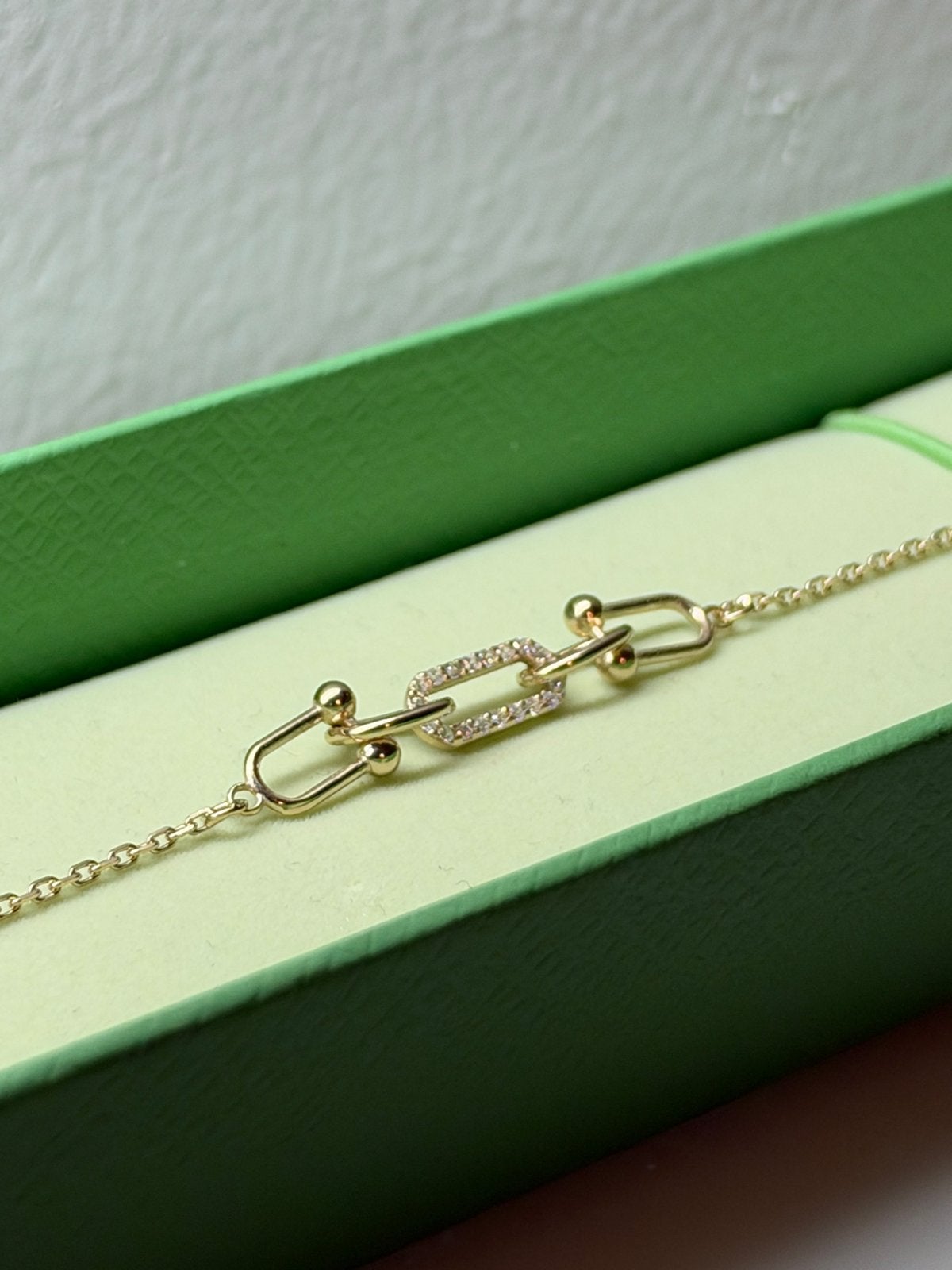 925 Zilveren Armband met 18k Goudskleur - Nieuw, Verzenden, Nieuw, Goud, Zilver